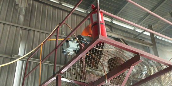 Sandtrockner KV30 210 - 270Kw Abfallmotorölbrenner Schmutzölbrenner mit Recyclingreifenöl