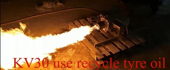 270 kW Recycling-Reifenölbrenner Feuerlänge kann weiter angepasst werden