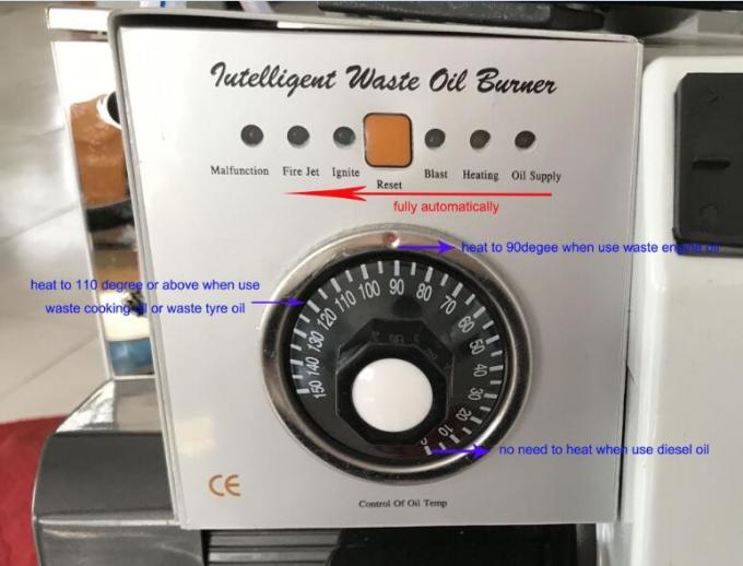 15 L / H Abfallölbrenner, 200 Kilowatt Industrieabfallölbrenner 0